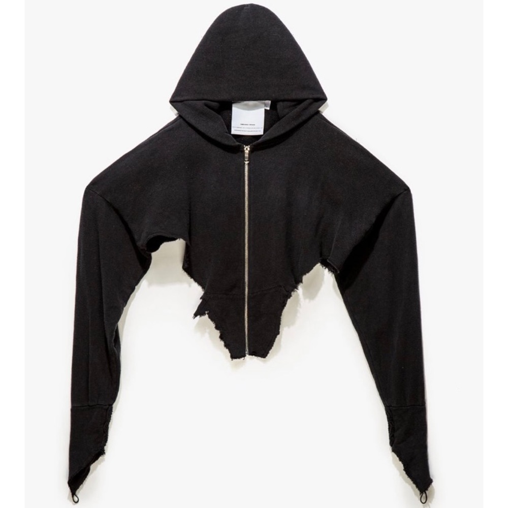 Sami Miro Vintage V CUT ZIP-UP HOODIE